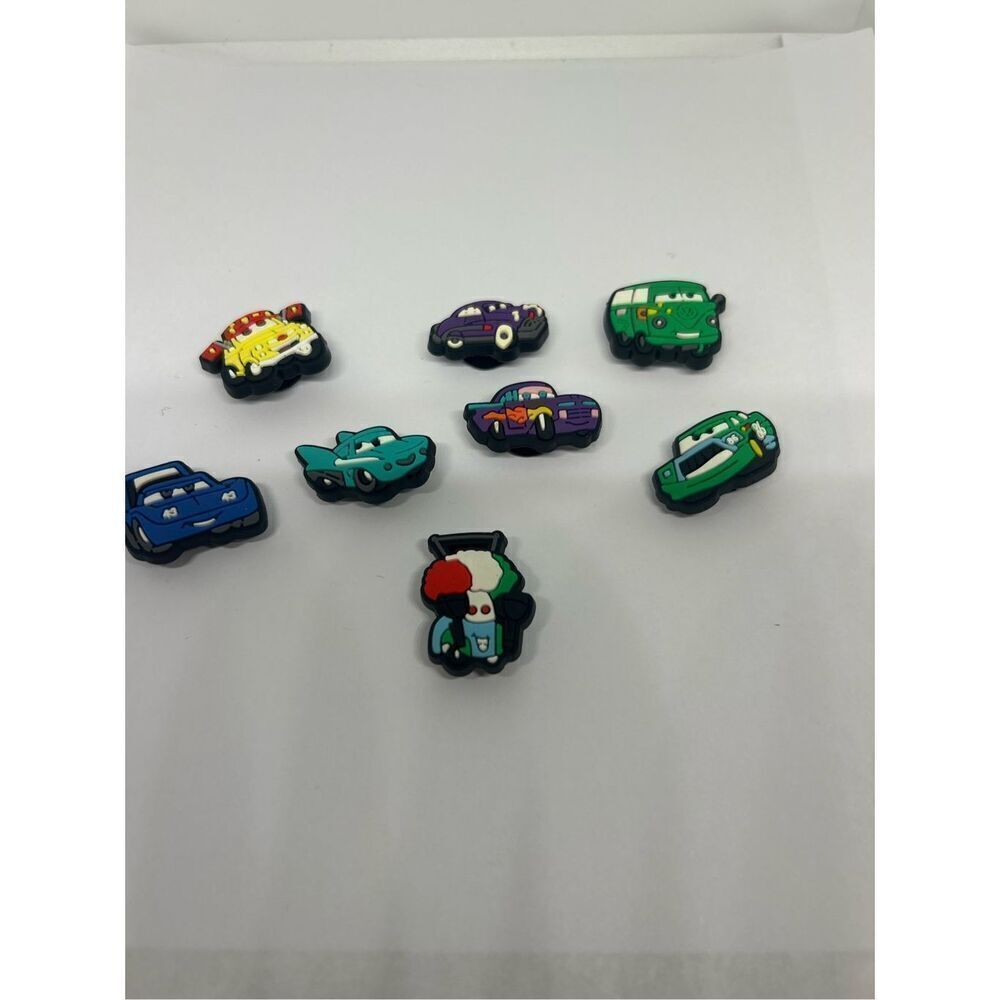 Set of 8 Disney Pixar Cars Shoe Charms